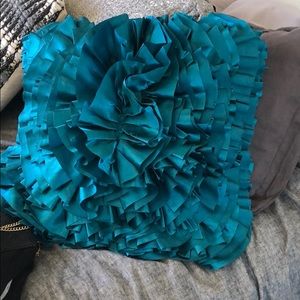 Turquoise pier one throw pillow